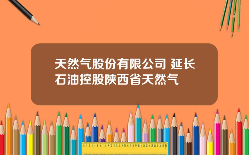 天然气股份有限公司 延长石油控股陕西省天然气